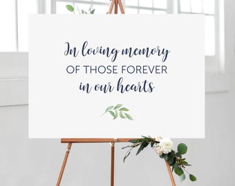 In loving Memory Sign, Wedding Sign, Digital file