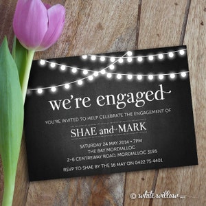 Engagement Party Invitation, Engagement Party Invite, Engagement Dinner, DIY Printable 0192 image 3