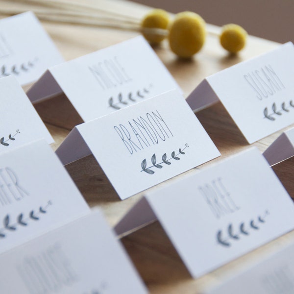 Wedding Place Cards, Escort Cards, Wedding Name cards - Digital download