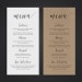 Wedding Menu Template Printable Menu DIY Custom Wedding - Etsy