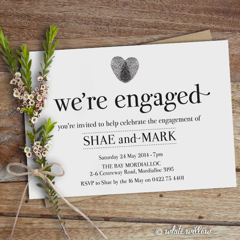 Engagement Party Invitation Engagement Party Invite | Etsy