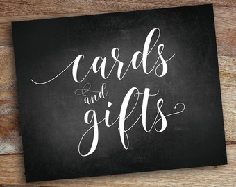 Cards and Gifts, Digital download, wedding sign, Event Sign