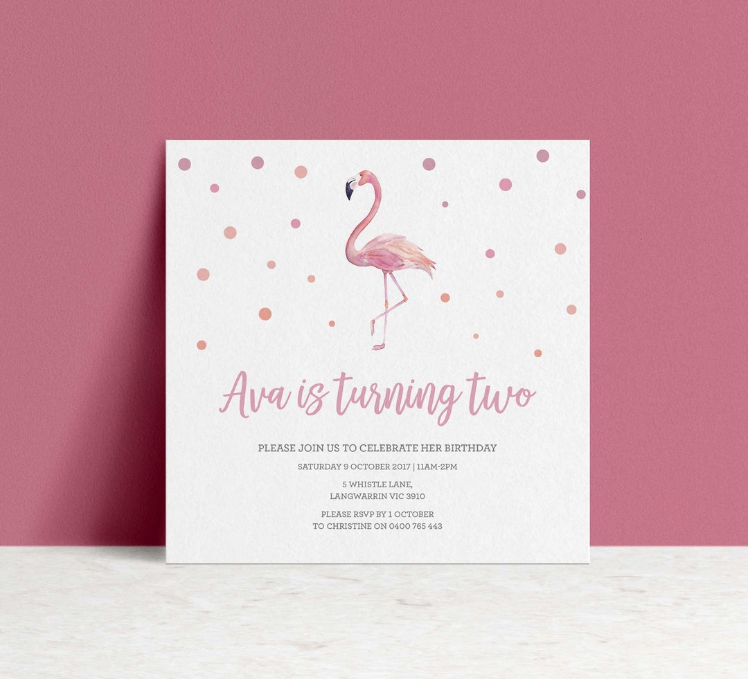 Birthday Invitation Girl Birthday Invite Printable - Etsy