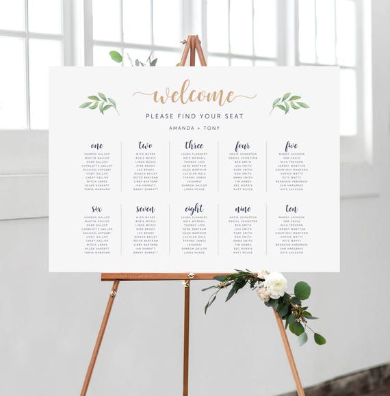 Wedding Seating Plan Wedding Seating Chart Wedding Seating Etsy