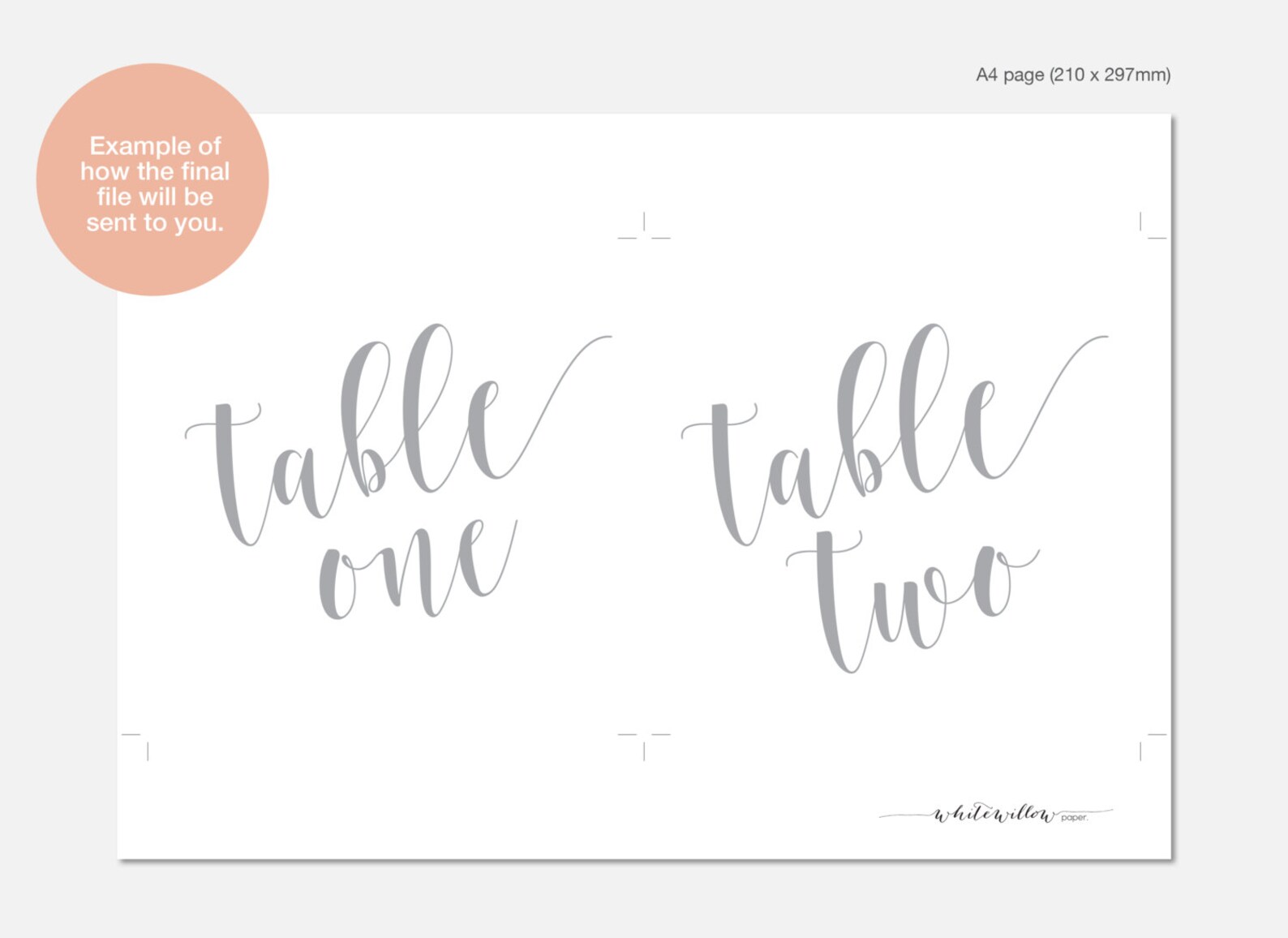 Wedding Table Numbers Printable Design - Etsy