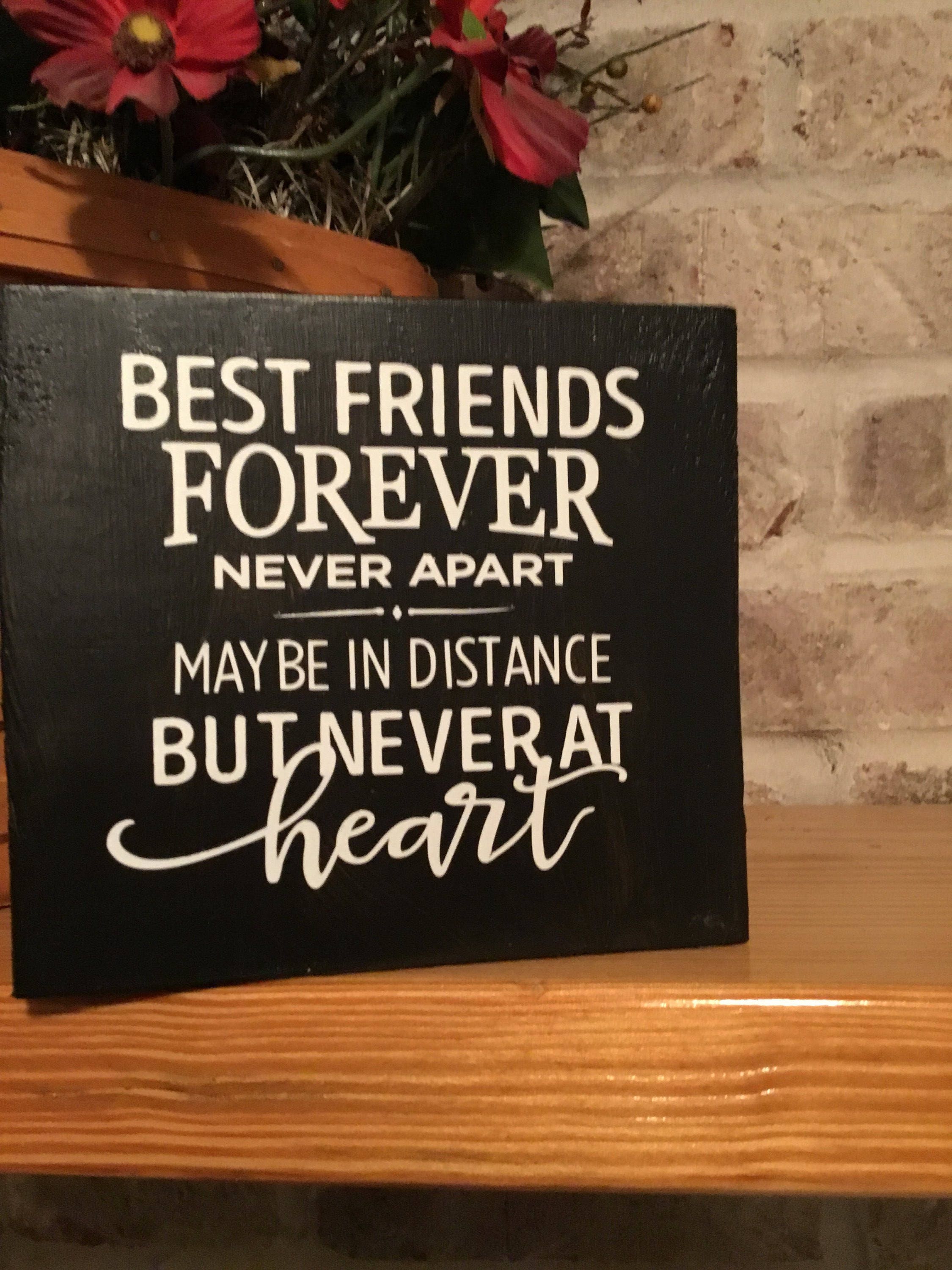 Best Friends Forever Never Apart Maybe in Distance But Etsy