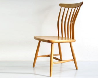 Sturdy Chalet style Swedish design wooden chair designed by Åkerblom for Gunnar Eklöf