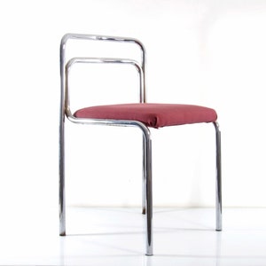 Seventies chrome vintage dining chairs - prouve, george nelson, joe colombo, arne jacobsen, alvar aalto, eames, rene herbst, marcel breuer