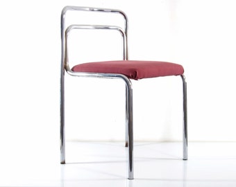 Seventies chrome vintage dining chairs - prouve, george nelson, joe colombo, arne jacobsen, alvar aalto, eames, rene herbst, marcel breuer