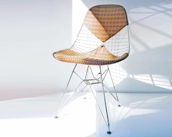Charles Eames DKR-2 met alexander girard stof bikini stoelen - jaren vijftig, vintage, nelson, joe colombo, wegner, jacobsen, zenith, evans