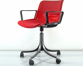 Silla de oficina ajustable Tecno Modus de Osvaldo Borsani, años cincuenta, Eames, George Nelson, Saarinen, Arne Jacobsen, Gio Ponto, Perriand