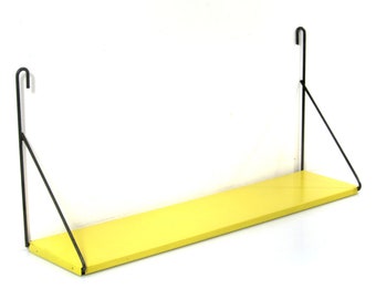 Yellow vintage tomado 1960s shelf -  fifties, joe colombo, retro, eames, mategot, perriand, pilastro, poul cadovius, string, albini, aalto