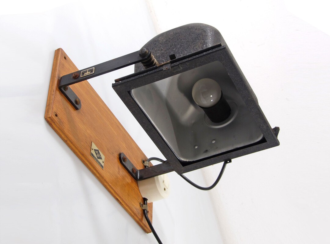 AGFA 1930s Darkroom Wall Lamp Bauhaus, Eames, Retro, Vintage, Christian