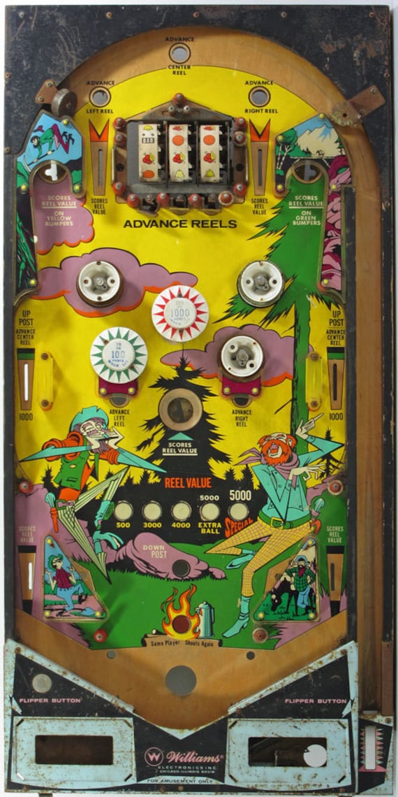 70s Pinball - Cool Vintage Design Pinball Art From the