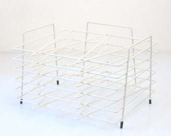 Mategot style vintage LP rack - Jean Prouve, Charlotte Perriand, Tomado, Pilastro Fiedeldij, Aalto, fifties, sixties, Artimeta, eames