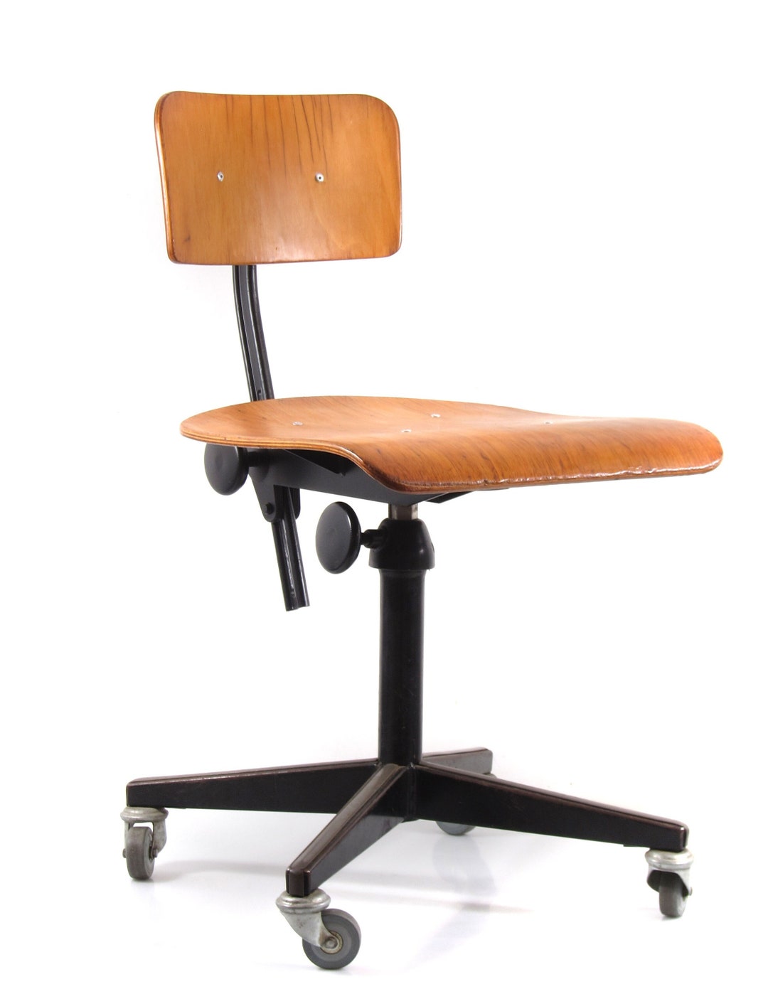 Friso Kramer Sixties Plywood Desk Chair Modernism Eames Etsy