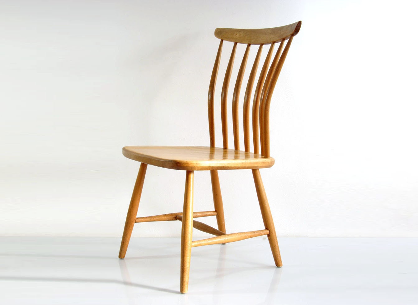 Sturdy Chalet Style Swedish Design Wooden Chair Designed by