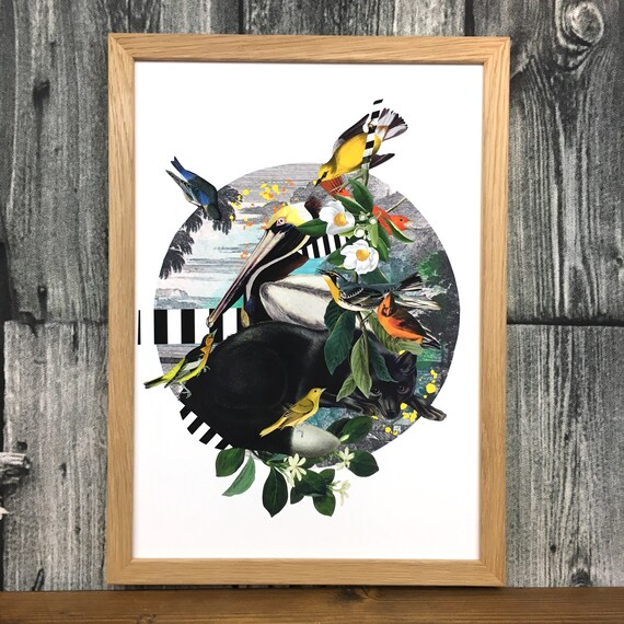 Amaranth Life Frangipani Poppies Botanicals Lillies Snakes of Creation- A3 Art Print Death