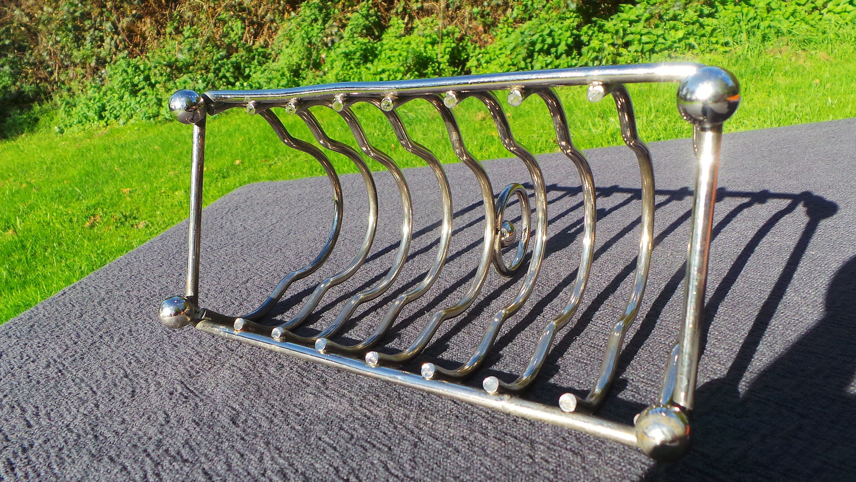 Toast English Toast Rack Antique Silver Plate Hotel Ware Unmarked