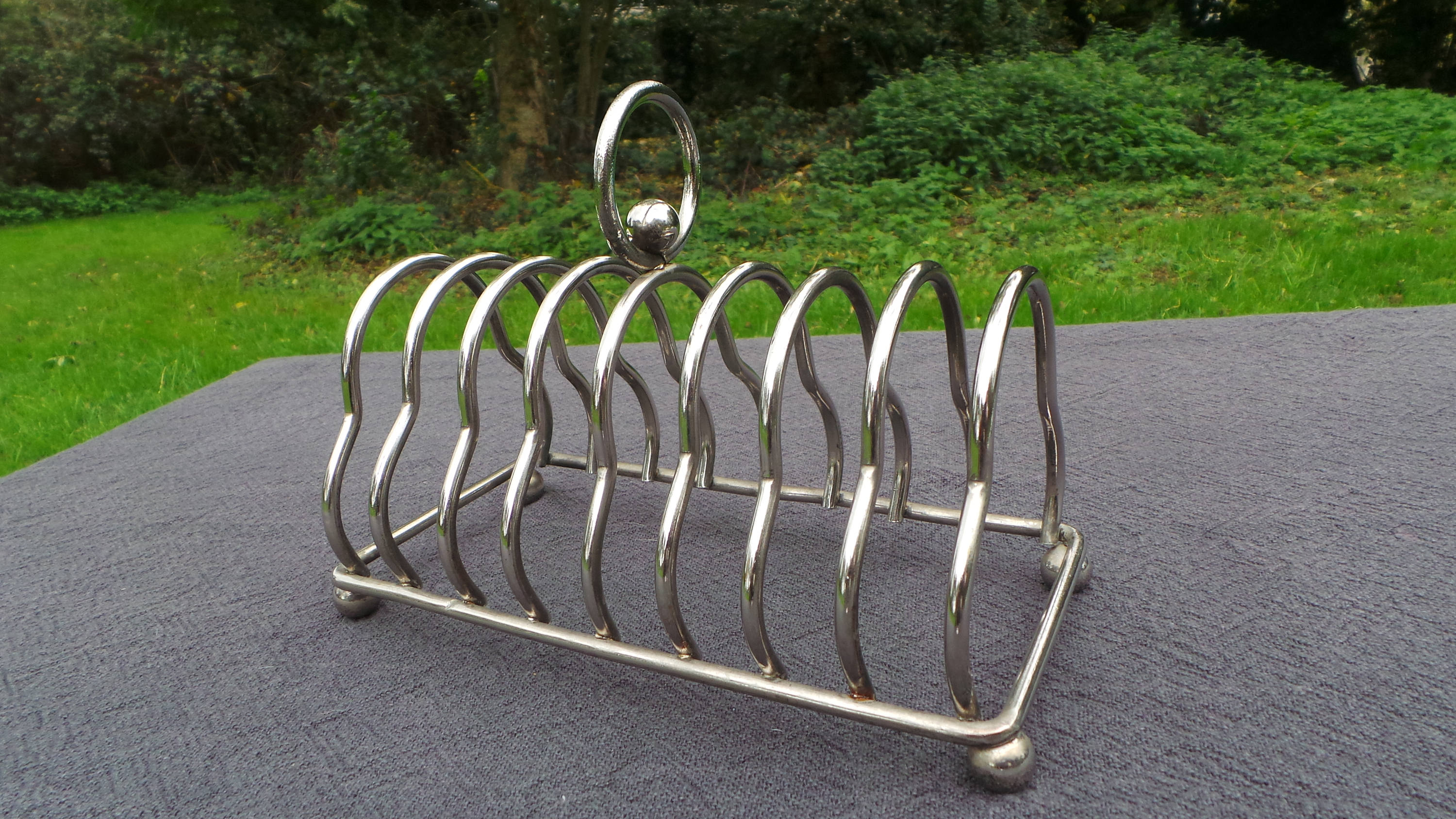 Toast English Toast Rack Antique Silver Plate Hotel Ware Unmarked