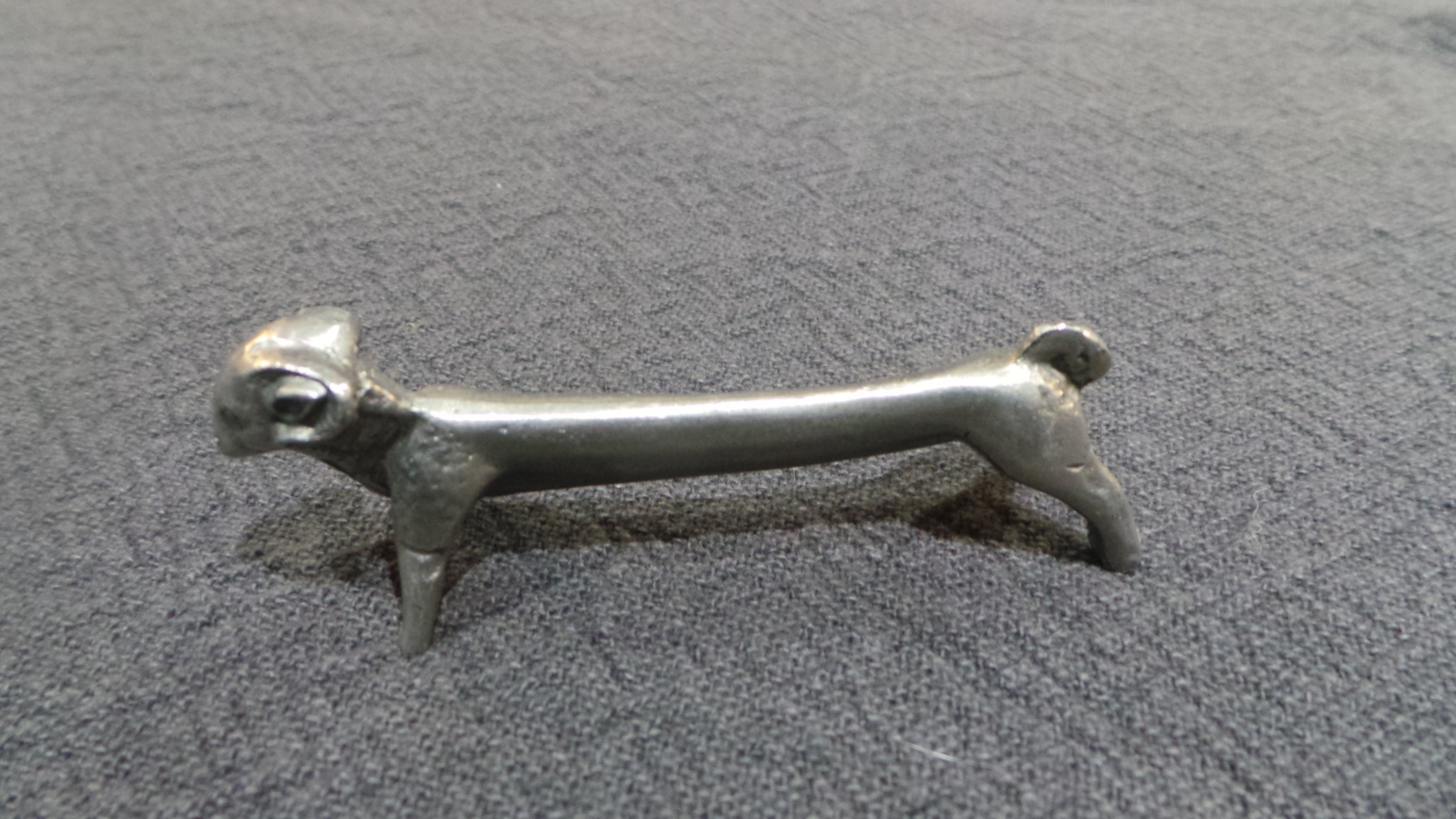 Six Ram Knife Rests Vintage French Pewter Gift for An Animal Lover Six ...