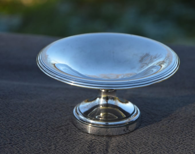 Cailar and Bayard French Silver Plate Tazza Small Bonbon Dish Antique Silver Plate Footed Bowl Finest Quality Metallomide 1848-1900