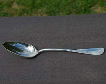 Christofle French Antique Silver Plate Serving Spoon Ladle Baguette Patter 5101 1874-99 Metaille Blanc Spoon Christofle