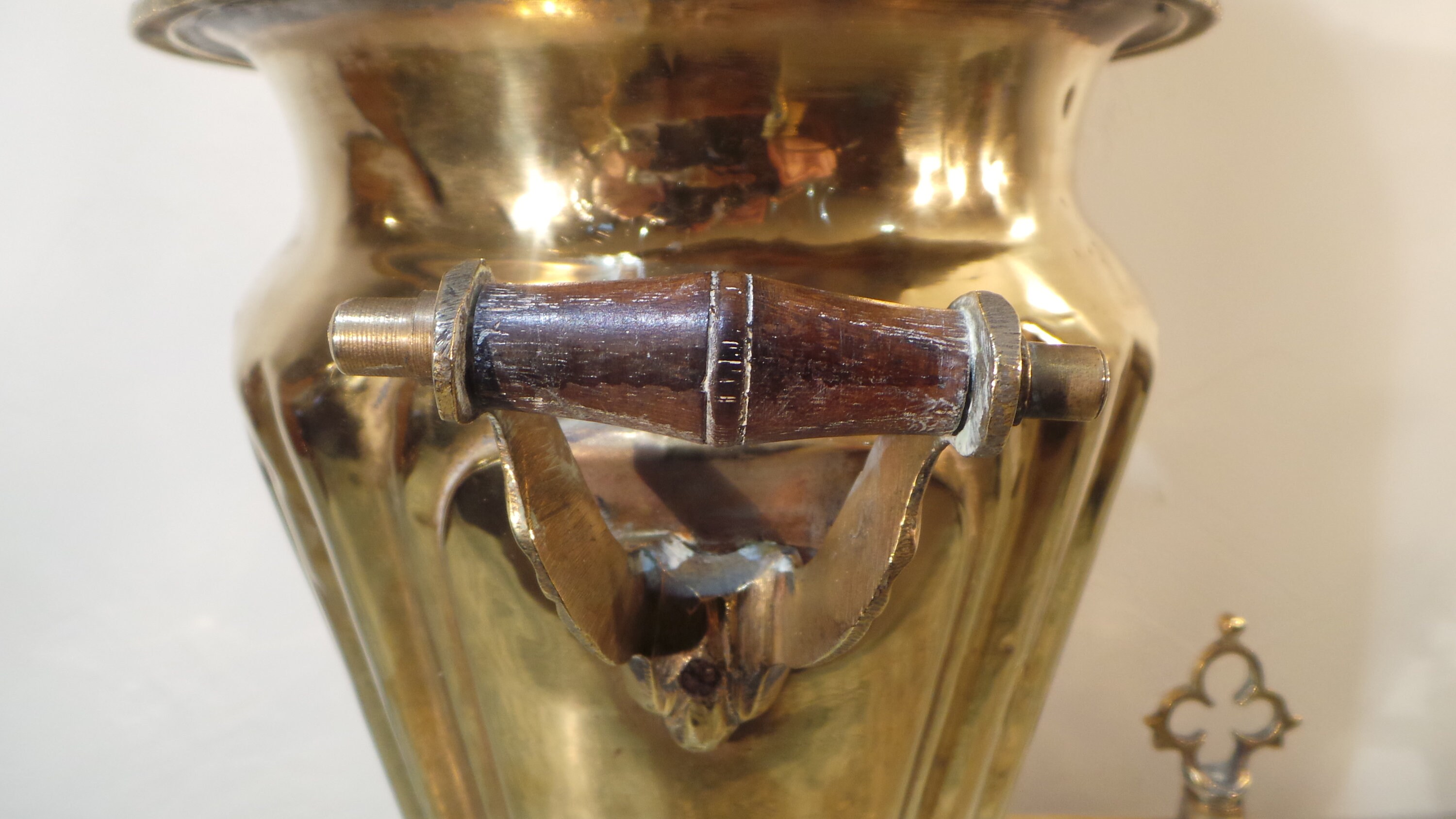 Samovar Table Lamp French Vintage Solid Bronze/ Brass Lamp