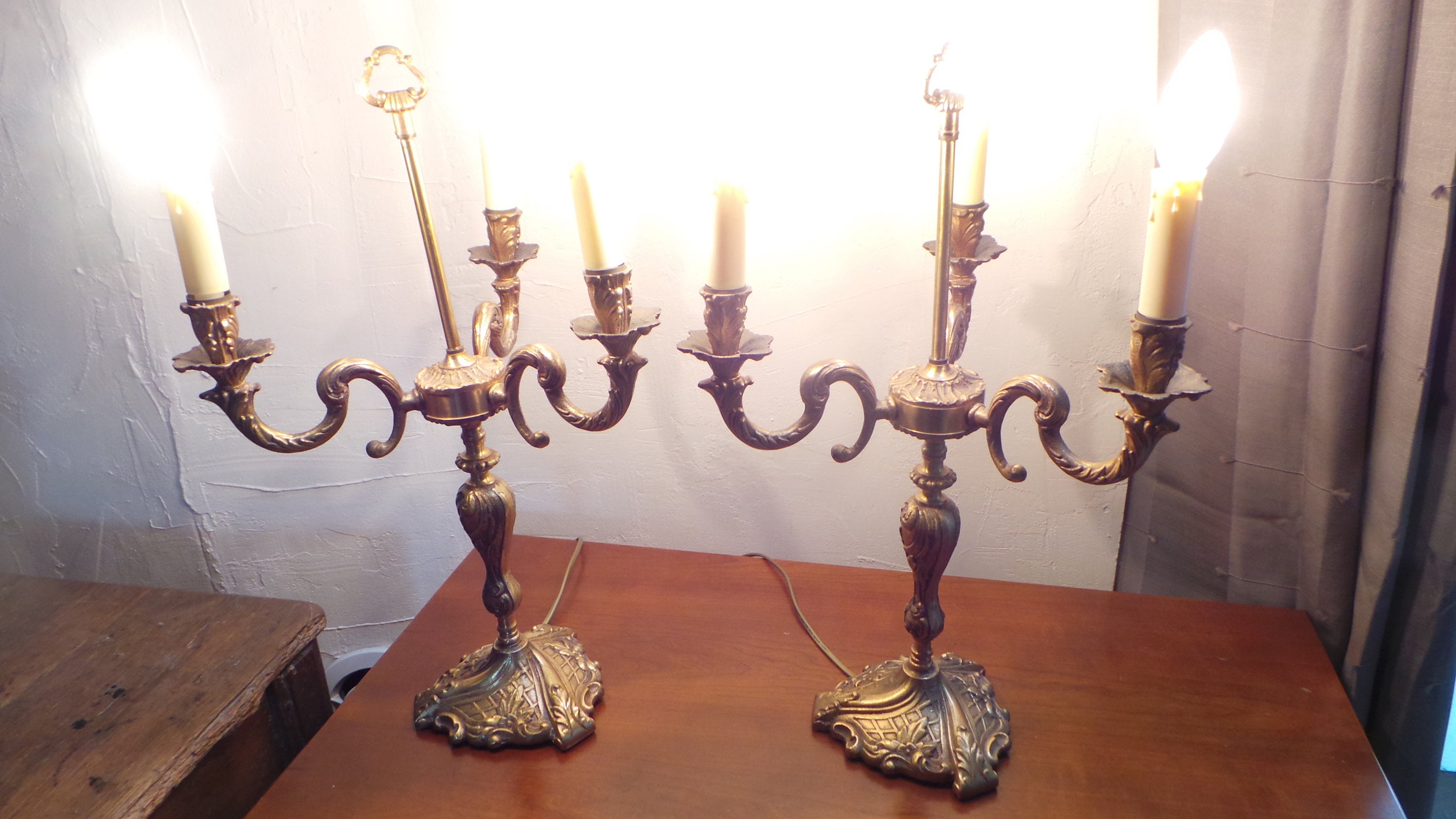 electric candelabra table lamps