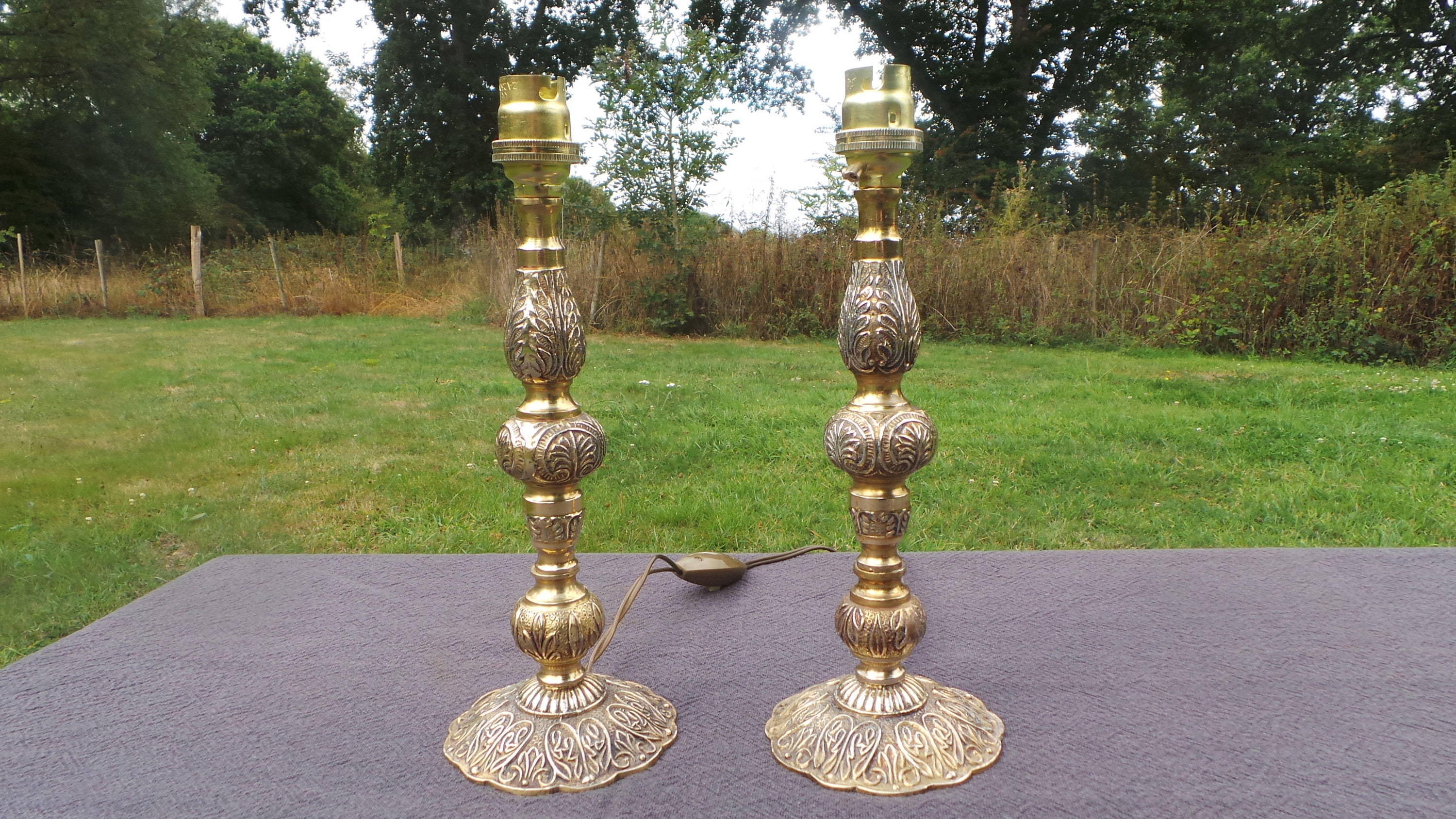 antique french table lamps