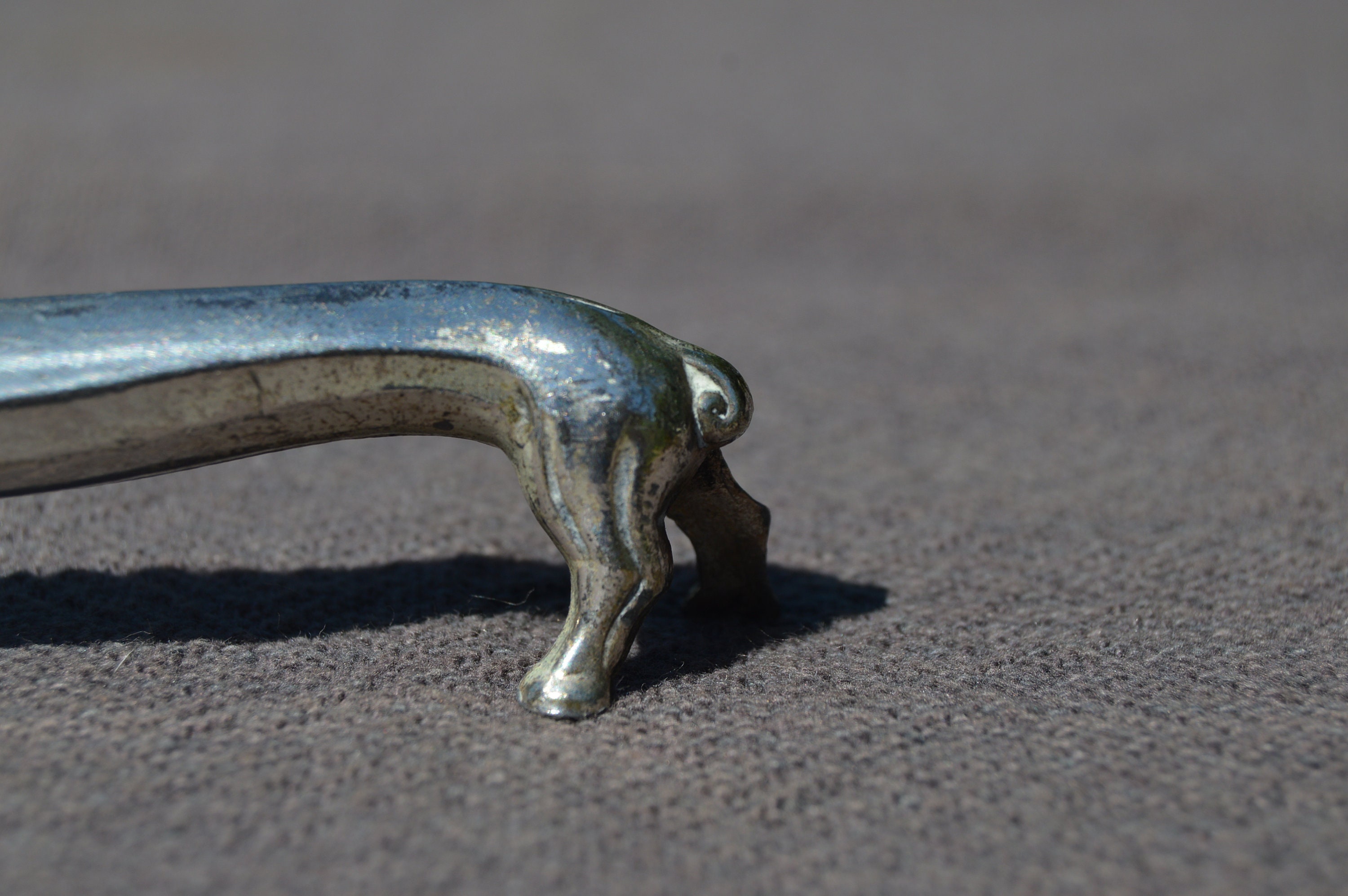 Antique Pair Of Wild Boar Knife Rests French Antique Two Carving Knife