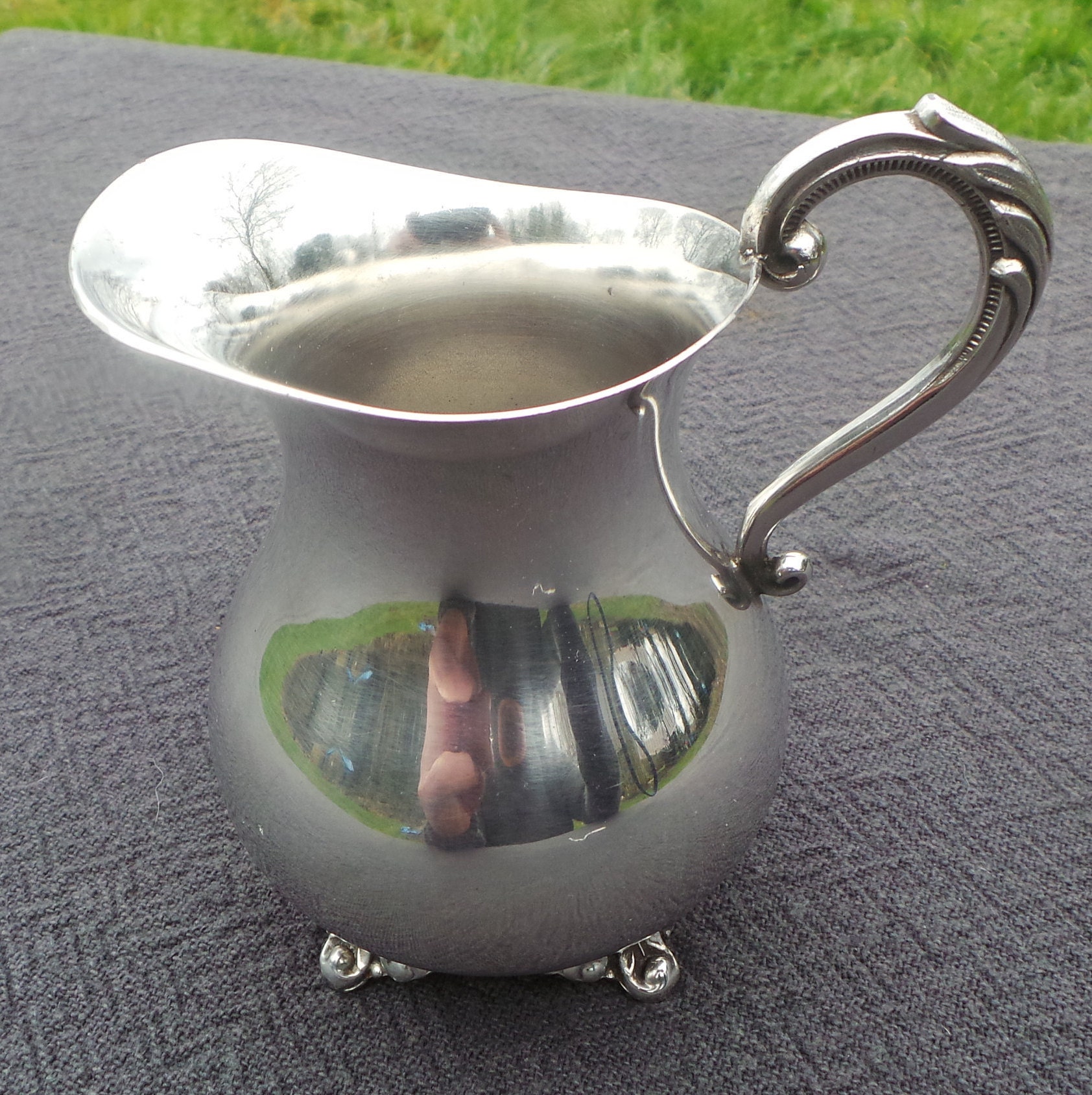 Canadian Vintage Silver Plate Milk Jug Milk Pitcher Style