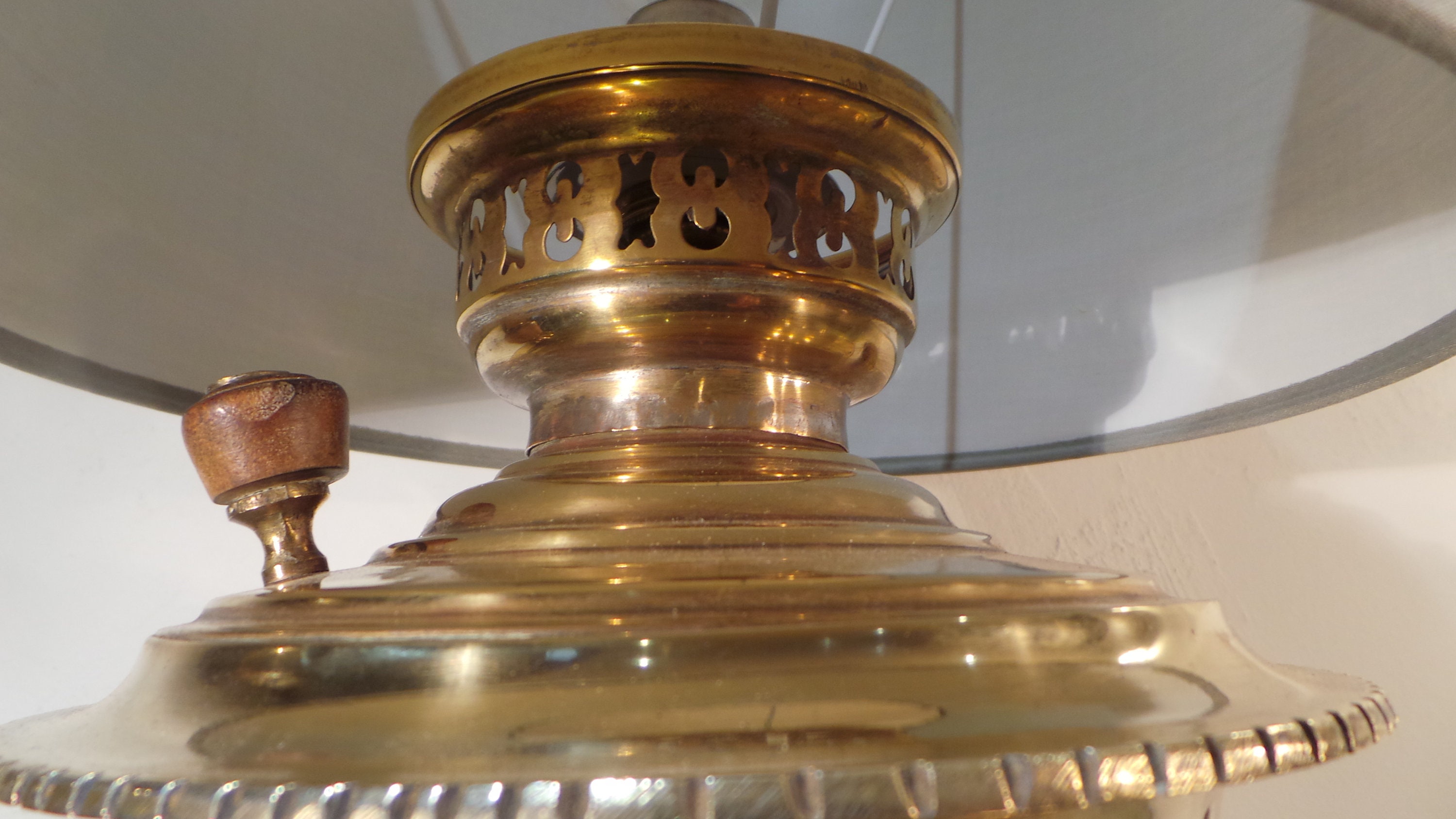 贅沢 Table Samovar Lamp Lamp Brass Bronze/ Solid Vintage French 傘立て