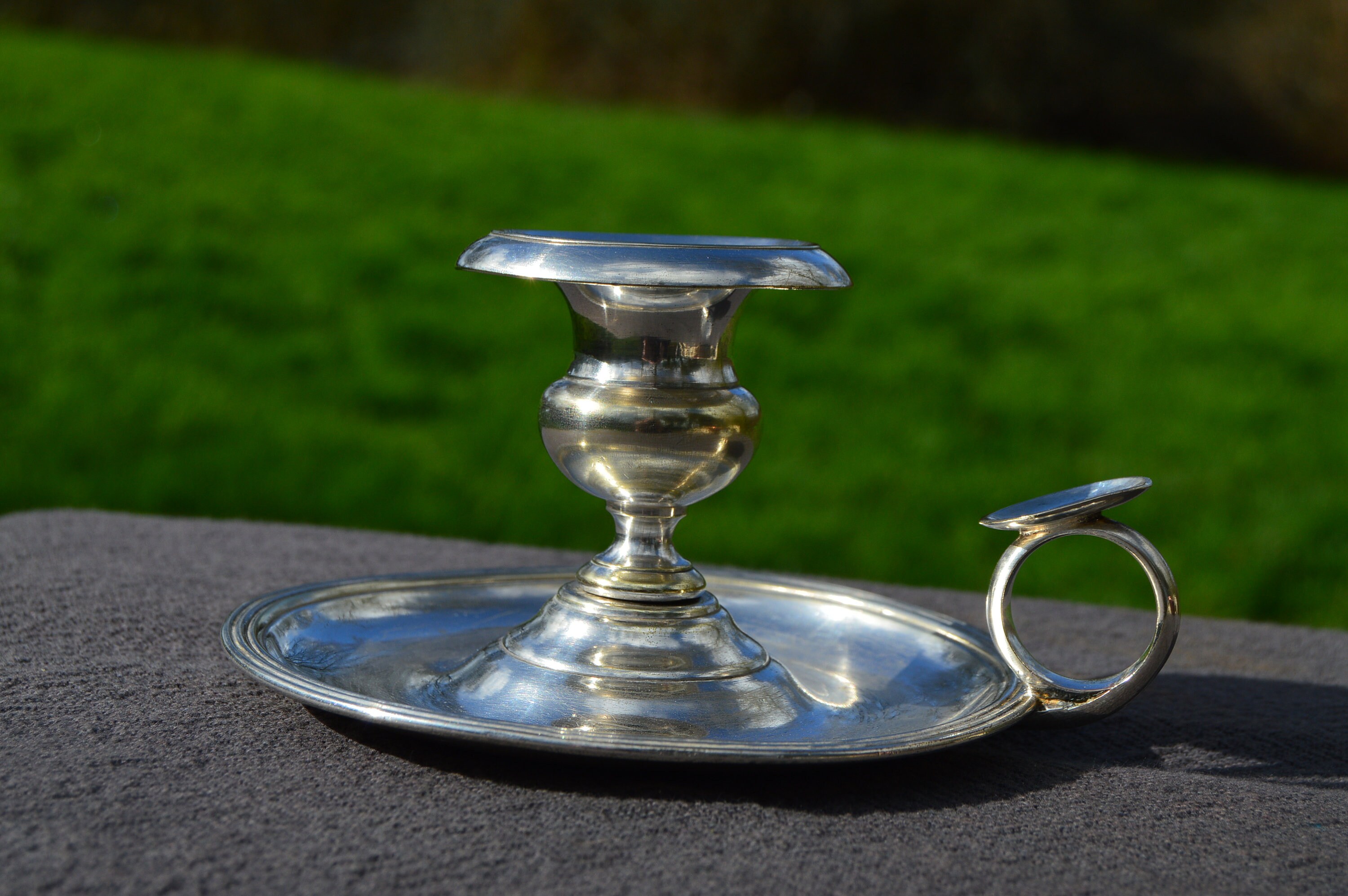 Christofle Candle Chamber Stick Fully Marked Français Quality Christofle Holder Collectors Article 1