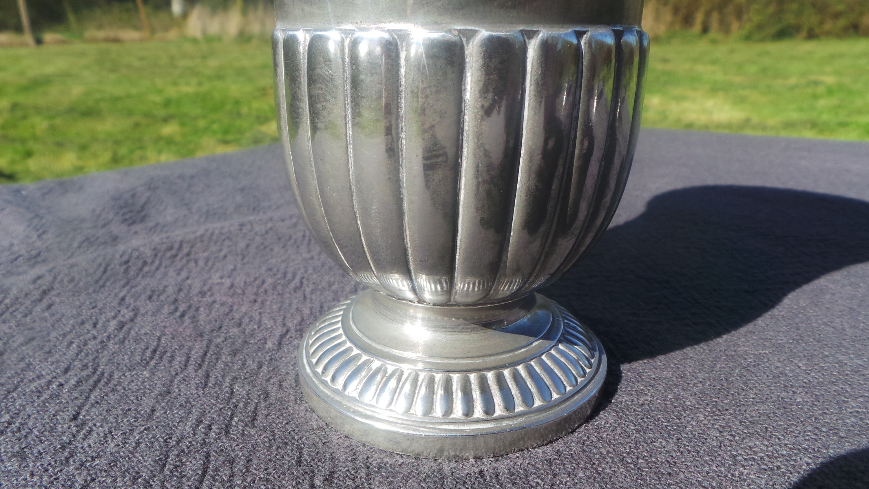 Antique Pewter Cup Fine French Pewter Tumbler Cup Pewter Touch Marks