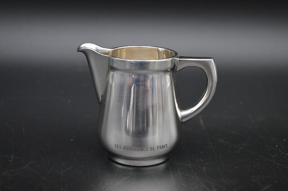 USAで購入　ドイツ製ビンテージ　ガラスピッチャー　シルバー/シルバープレート USAで購入ドイツ製ビンテージガラスピッチャーシルバー/シルバープレート