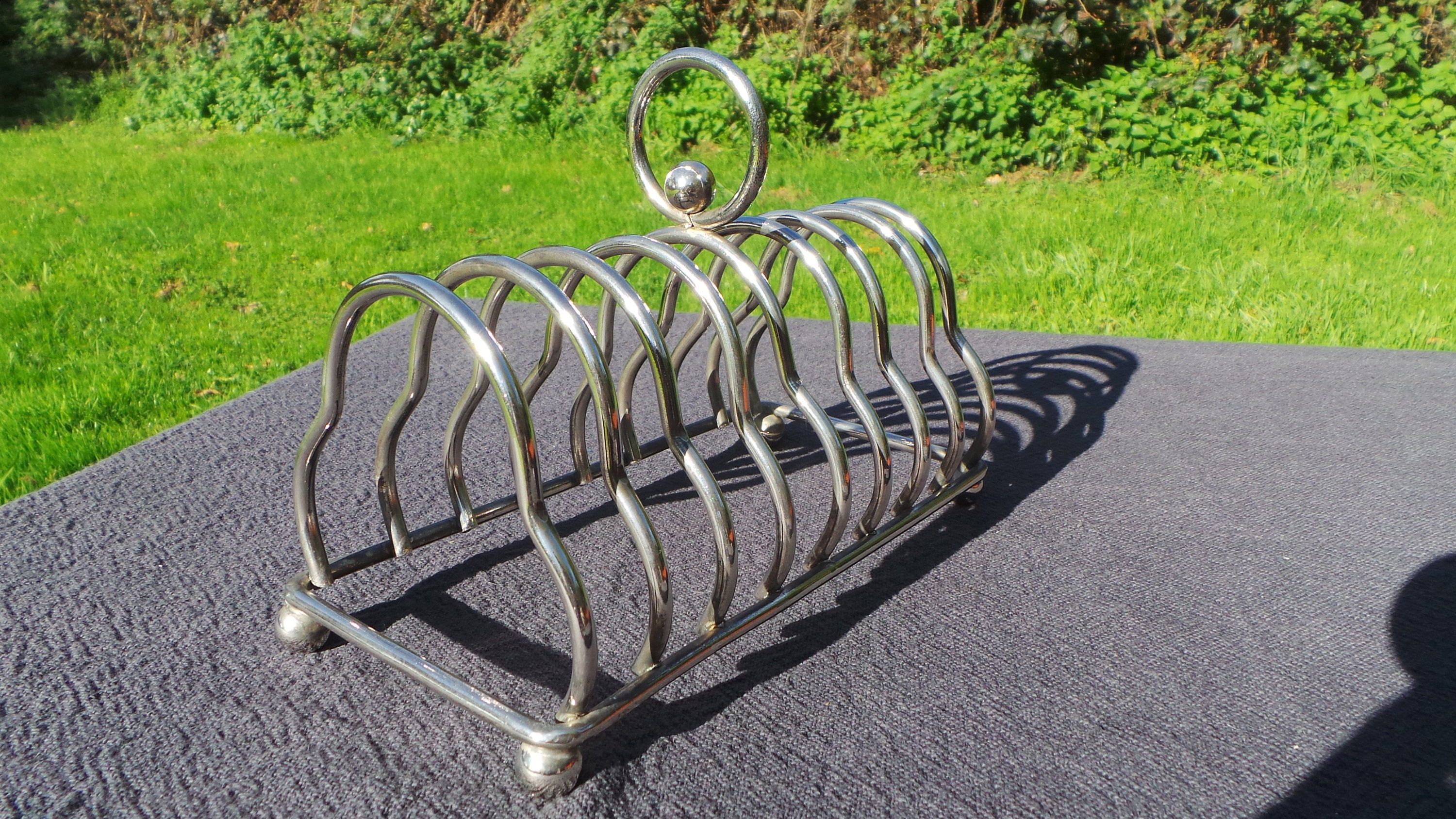 Toast English Toast Rack Antique Silver Plate Hotel Ware Unmarked