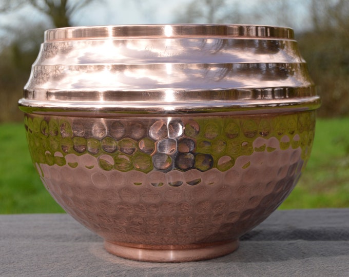 Cache Pot Art Deco Style Fine Copper Flower Pot Bowl Copper Pot Planter Jugendstil Copper Bowl Jardiniere Fully Marked Havard Villedieu