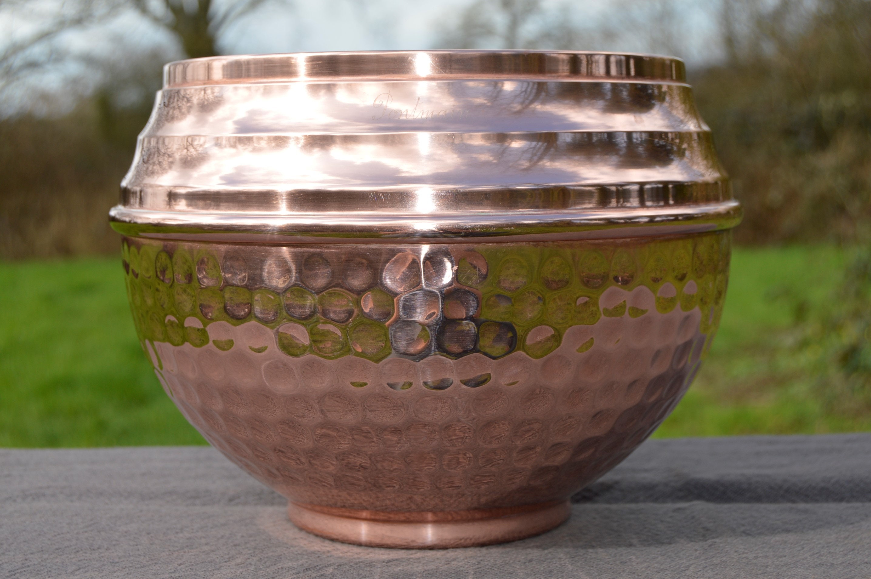 Cache Pot Art Déco Style Fine Copper Flower Bowl Planter Jugendstil Jardiniere Fully Marked Havard V
