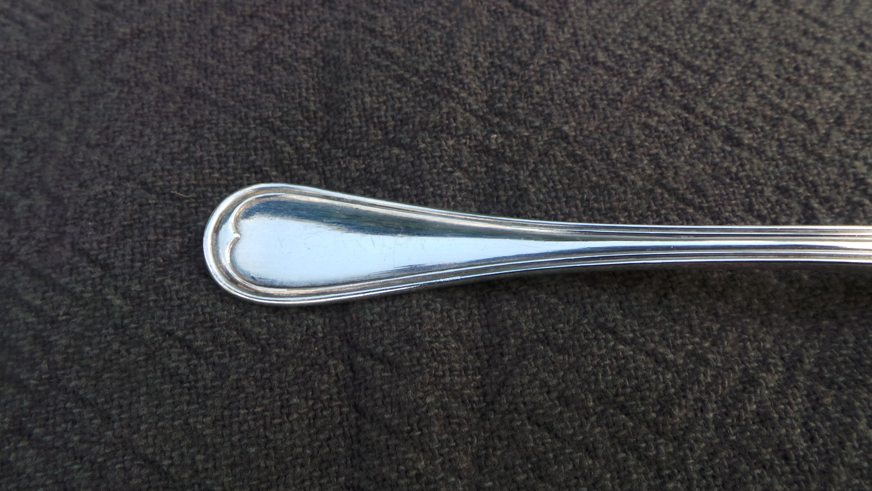 Christofle Six Spoons Good Size Chinon French Silver Plated Marked Christofle Antique Christofle 1878-1899 Cutlery Flatware Some Wear