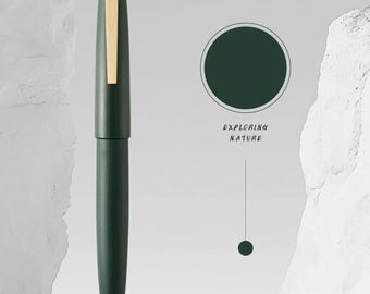 Vulpen met houtnerf: lichtgewicht fijne penpunt, cartridgeconverter