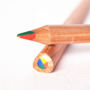 6 peças Marco Quadruple Color Pencils: Conjunto de arco-íris suave e cremoso para artistas, esboços e projetos criativos