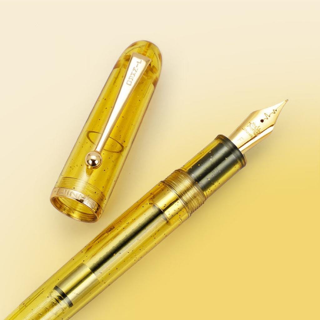 ハートビートニブ万年筆 14Kゴールド、ビジネス、日記、ギフトに最適な