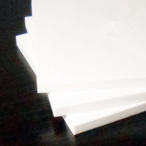 Blocco per intaglio timbro in gomma bianca A4 grande per progetti artigianali fai da te - 11,4x8,3x0,3 pollici
