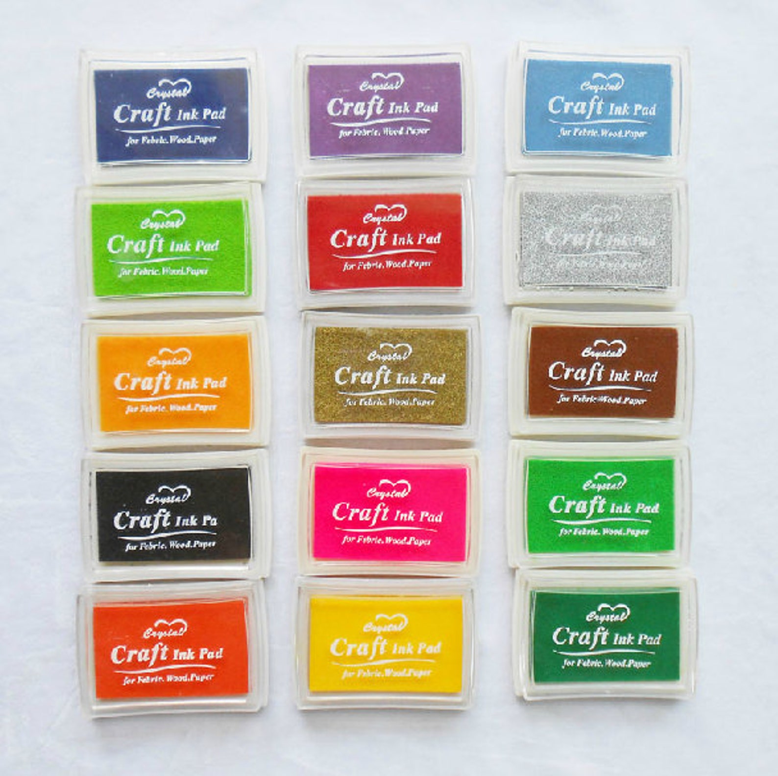 15 colors can choose Rubber stamp Ink pad for DIY scrapbook Etsy