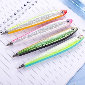 Fish Shaped Ballpoint Pens, 0.7mm Blue Ink, Fun Novelty Writing Pens ...