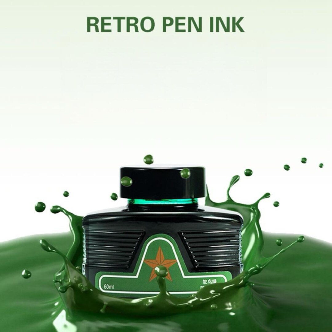 4 Colors Scented Fountain Pen Ink 60ml, Carbon-free Dye Ink, Smooth ...