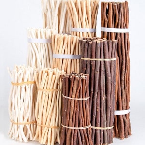 50pcs Wood Sticks Natural Branches, Crafting Twigs, DIY Crafts Supplies for Home Decor, Wall Hanging Art, Woodworking, Wedding Decoration