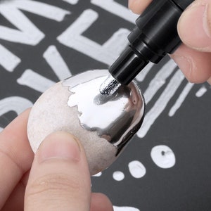 Chromen markeerstiften - hoogglans spiegelafwerking, metalen pen, reflecterende verf, doe-het-zelfgereedschap voor modelschilderen - 3 stuks