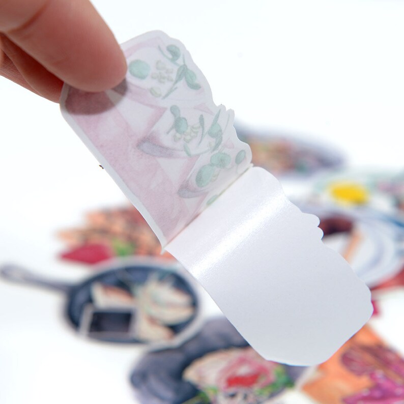 27 pieces doodle food blue cheese Stickers lot pack for junk Etsy